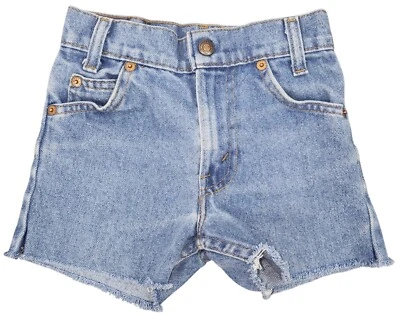 Pantalones Cortos Vaqueros Levi's Vintage Niños Pequeños Corte Naranja Pestaña 4/5 Algodón Foto 1 de 4