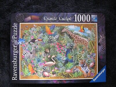 1000 Piece Jigsaw  Exotic Escape  By Ravensburger Used And Complete • 7.40€