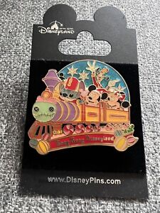 Hong Kong Disney Pin 2010 Stitch, Mickey Mouse and Friends happy train OE Pin