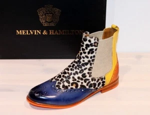 MELVIN & HAMILTON Leder Stiefelette Chelsea-Boots Neon - SELINA 29 Wind - Neu ! - Bild 1 von 10