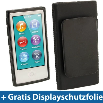 Funda Clip Gel Negra para Nuevo Apple iPod Nano 7. Estuche Gen Generation 7G 16GB - Imagen 1 de 4