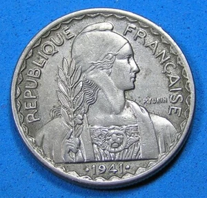 French Indo China Lot of 3 Coins 20 Cents 1939, 1941, 10 Cents 1940,Combined S/H - Picture 1 of 6