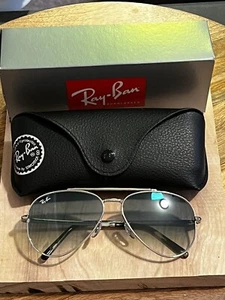 ON SALE NEW RAY BAN WOMENS AVIATOR SUNGLASSES SILVER SEXY FUN FREE SHIP - Picture 1 of 14