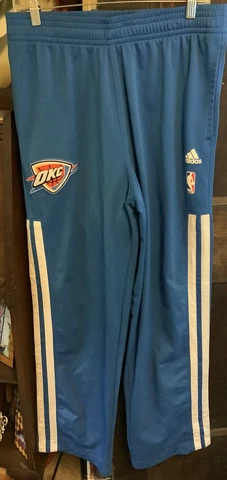 Adidas OKC Thunder Warm Up Pants L Cover