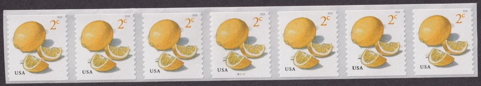 Scott #5256 Meyers Lemons Plate # Coil (PNC7) of 7 Stamps - MNH - Image 1 of 1