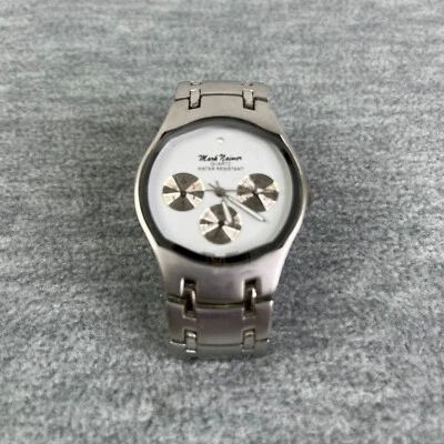 Reloj de cuarzo Mark Naimer correa de acero inoxidable esfera blanca Foto 1 de 4