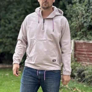 Dickies Pink Windbreaker Jacket Mens Size Medium Workwear Festival Hoody Coat - Picture 1 of 5