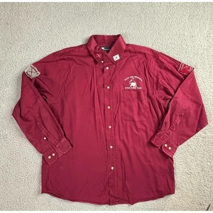 Texas A&M Aggies Twisted X Boots Stock Horse Team Button Up Maroon Shirt Mens L - Picture 1 of 12