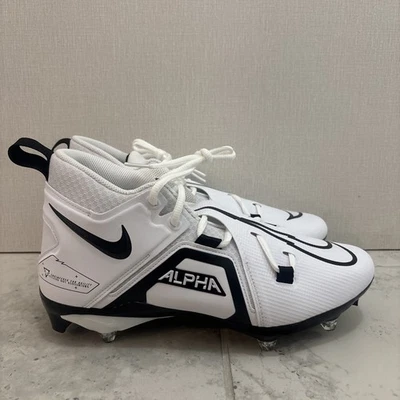 Chuteiras de futebol destacáveis Nike Alpha Menace branco preto DR5662-100 tamanho 11 W - Imagem 1 de 4