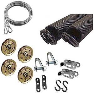 Garage Door Extension Spring KIT Double Looped for 7' High Door 25-42-90 Pounds - Picture 1 of 1