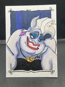 2025 Topps Disney Wonder 1/1 Ursula Sketch Card By Aaron Laurich - Picture 1 of 2
