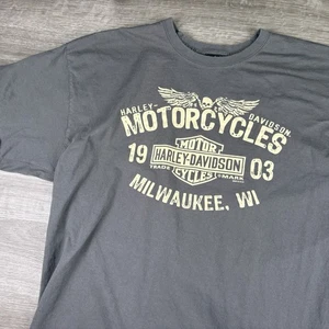 Camiseta Harley Davidson Talla 2XL Motocicletas Milwaukee WI + Pueblo Colorado - Imagen 1 de 14