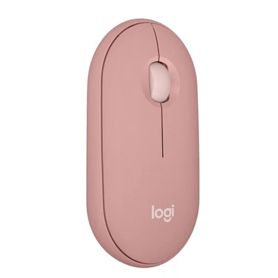 Logitech Pebble M350s Bluetooth Wireless Mouse Slim Quiet Tonal Rose - Image 1 of 4