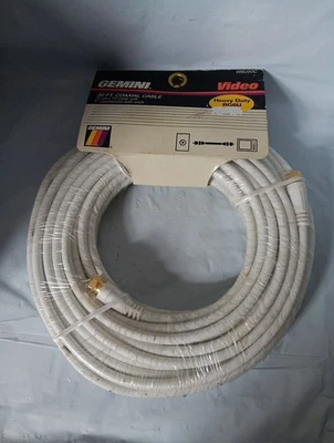 Gemini 50 Feet Coaxial Cable With F Connectors Brand New - Image 1 of 2