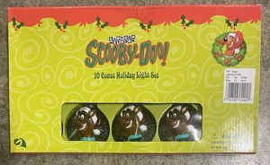 Scooby Doo 10 Count HOLIDAY LIGHT SET Gemmy CHRISTMAS Wreaths - Picture 1 of 4