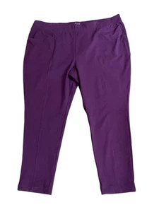 Denim & Co. Duo Stretch Any Day Slim Straight Hose A624953 Rot Übergröße 3X NEU - Bild 1 von 8