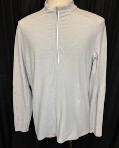 Pullover de rendimiento Lululemon Surge cálido 1/2 cremallera para hombre talla XL gris para correr usado en excelente estado - Imagen 1 de 8