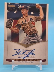 Selección Nacional de Béisbol de Estados Unidos 2012 18U firmas/349 Stephen Gonsalves #SG automático - Imagen 1 de 3