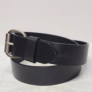 Cinturón de mezclilla para hombre Cabela's cuello redondo negro genuino grano completo cuero búfalo 34 - Imagen 1 de 9