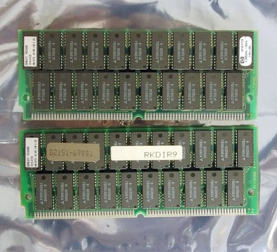 Set 2x HP 1818-4728 4MB 8MB kit 80ns 72-pin SIMM parity FPM RAM - Image 1 of 2