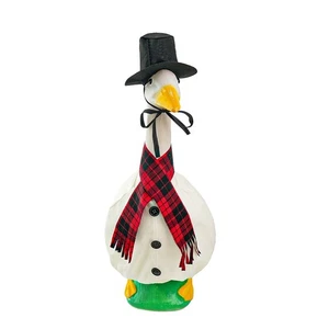 23 Inch Geese Snowman Outfit Polyester Material with Classic Hat Scarf - Picture 1 of 6