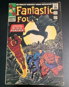 FANTASTIC FOUR #52 *Big Key Book—1st Black Panther!* Mid-Grade, Nice! - Picture 1 of 12