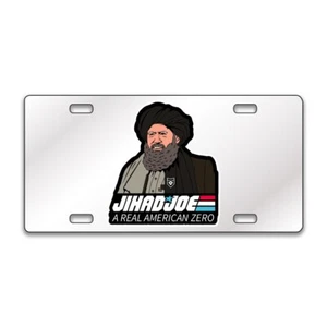 JIHAD JOE FUNNY Chrome or Black Acrylic License Plate CUSTOM LP0069 - Picture 1 of 10