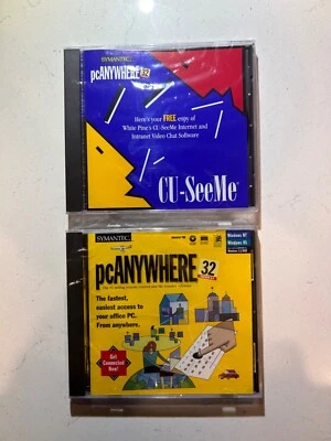 NEW Symantec pcAnywhere 32 8.0 & NEW Sealed CU-SeeMe Software Program Bundle  - Image 1 of 2