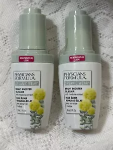 (2) Physicians Formula Organic Wear Bright Booster Oil Elixir Sealed 1 fl oz Ea - Picture 1 of 3