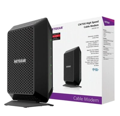 NETGEAR CM700 High Speed Cable Modem CM700-100NAS 1.4Gbps DOCSIS 3.0 - Image 1 of 4