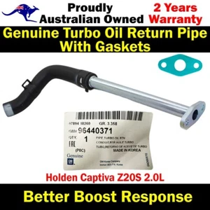 Genuine Turbo Oil Return Pipe&Hose+Gaskets For Holden Captiva Z20S 2.0L - Picture 1 of 10
