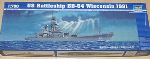 Trumpeter 05706 : US-Schlachtschiff "Wisconsin BB-64" um 1991 - Kit 1:700 - Picture 1 of 2