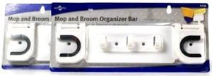 2 Count Symmetry 9738 Mop And Broom Organizer Bar Holds Up To 20 Lbs - Picture 1 of 1