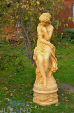 Stone Base For Sculptures Figures Garden Decoration Deco New Gold Colour Woman