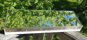 Vintage Unique Metal And Glass Medicine Cabinet Slanted 30" Wide - Picture 1 of 9