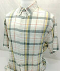Timberland Tims Plaid Cool Cotton S S Button Down Hiking Outdoors Shirt Mens Xl