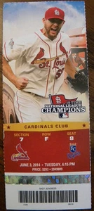 St Louis Cardinals Michael Wacha Cardinals Club Pass Stub - Picture 1 of 1