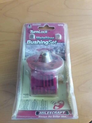 Milescraft Metal Nose Turn Lock Router Bushing Set #1216 - Image 1 of 4
