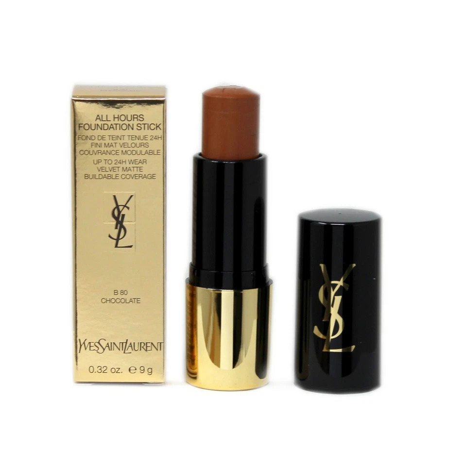 YSL ALL HOURS FOUNDATION STICK UPTO 24H WEAR 0.32OZ. NIB #B 80 - CHOCOLATE - Image 1 of 1