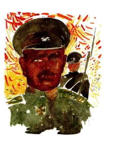 Los señores y sus bestias asesinas Jean COMMÈRE 4 grabados en madera originales en color - Imagen 1 de 1