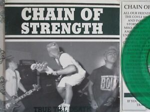 CHAIN of STRENGTH 1989 "TRUE TILL DEATH"  7" Six SONG EP hardcore
