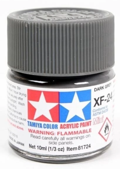 TAMIYA COLORE ACRILICO ml10 DARK GREY XF24