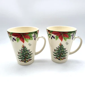 Spode Christmas Tree 2020 Annual Mugs Limited Edition  Set of 2 - Picture 1 of 7