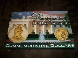 2 uncirculated William Henry Harrison Presidential dollars Denver Philadelphia - Picture 1 of 3