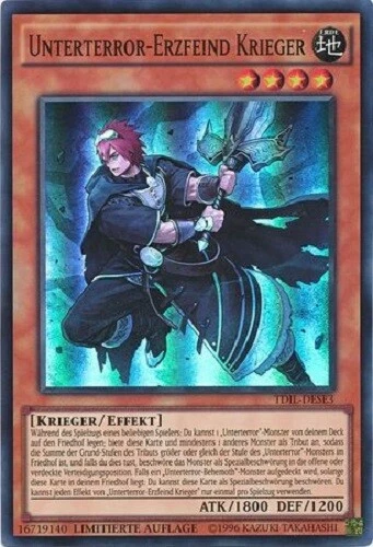 *** SUBTERROR NEMESIS WARRIOR *** (GERMAN) MINT/NM SUPER RARE TDIL-ENSE3 YUGIOH! - Image 1 of 1