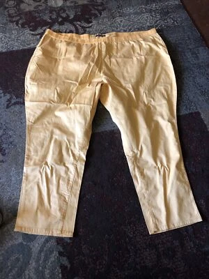 Jessica London Women's Yellow Stretch Wide Leg Pants 38 NWOT - Image 1 of 3