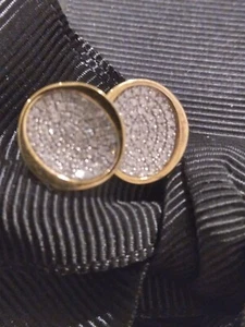 HUGE PRICE DROP! Genuine Diamond Earrings Natural Diamonds Yellow Gold 925 Studs - Picture 1 of 24