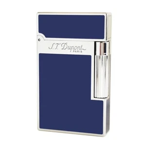 Encendedor de laca azul ST Dupont Ligne 2 sonido de ping llama suave para fumar cigarro - Imagen 1 de 2