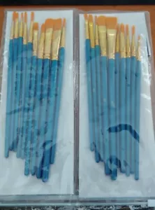 BOSOBO Painting Brushes 20 Assorted Art & Crafts Watercolor Oil Acrylic NEW - Picture 1 of 1