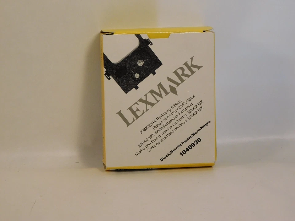 Genuine Lexmark 1040930 Black Ribbom 238x/239x Re-inking Ribbon - Image 1 of 2